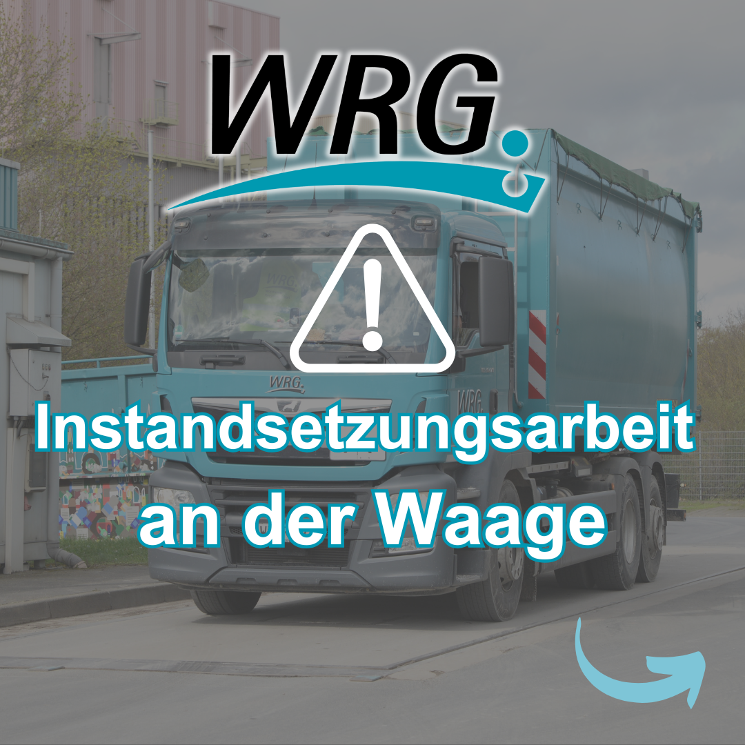 Instandsetzungsarbeit an der Waage